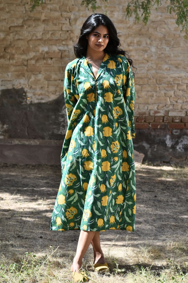 emerald green tunic dress Emerald Green Serpente Italian Silk Long Tunic Dress