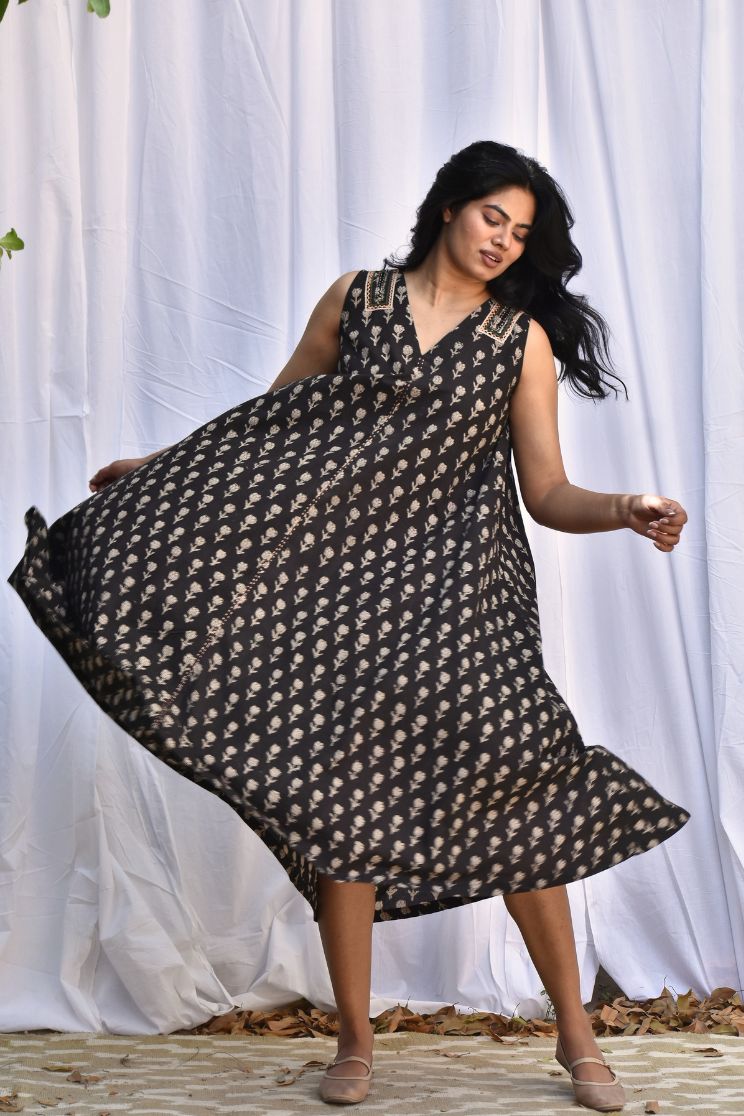 Athina Flared Midi Dress