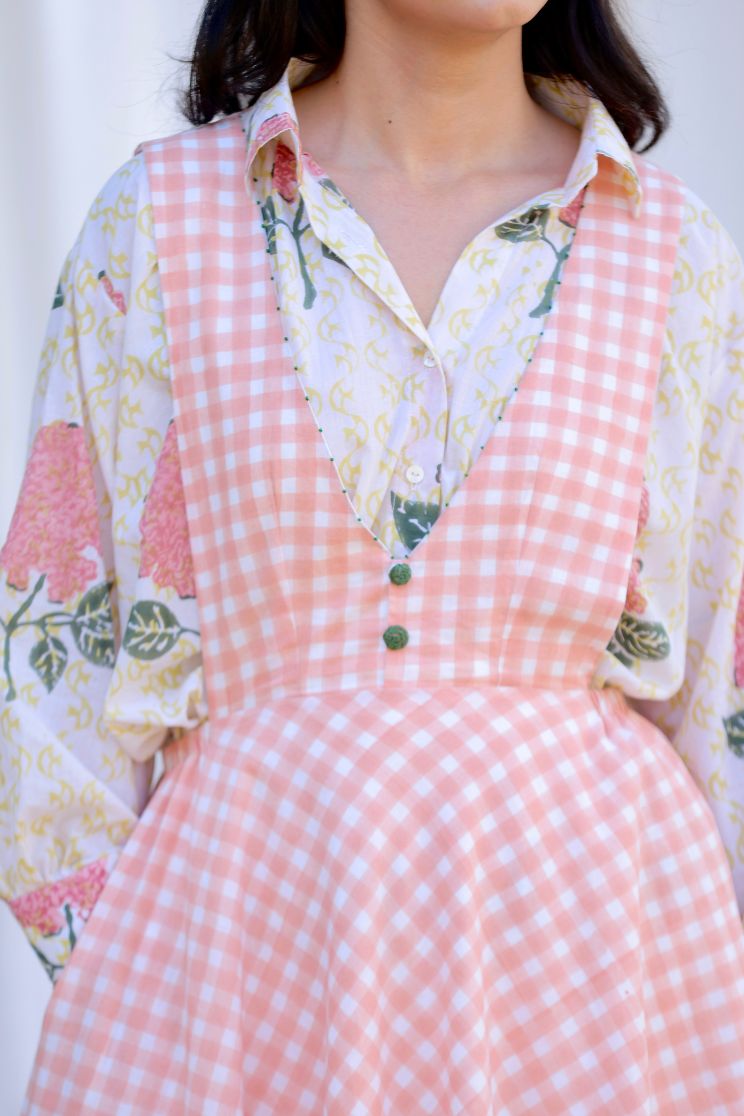 Blossom Midi Flared Dress