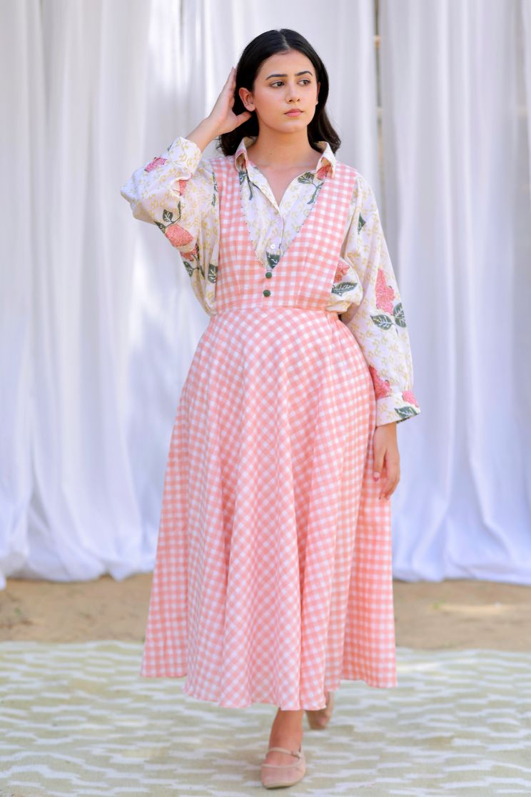 Blossom Midi Flared Dress