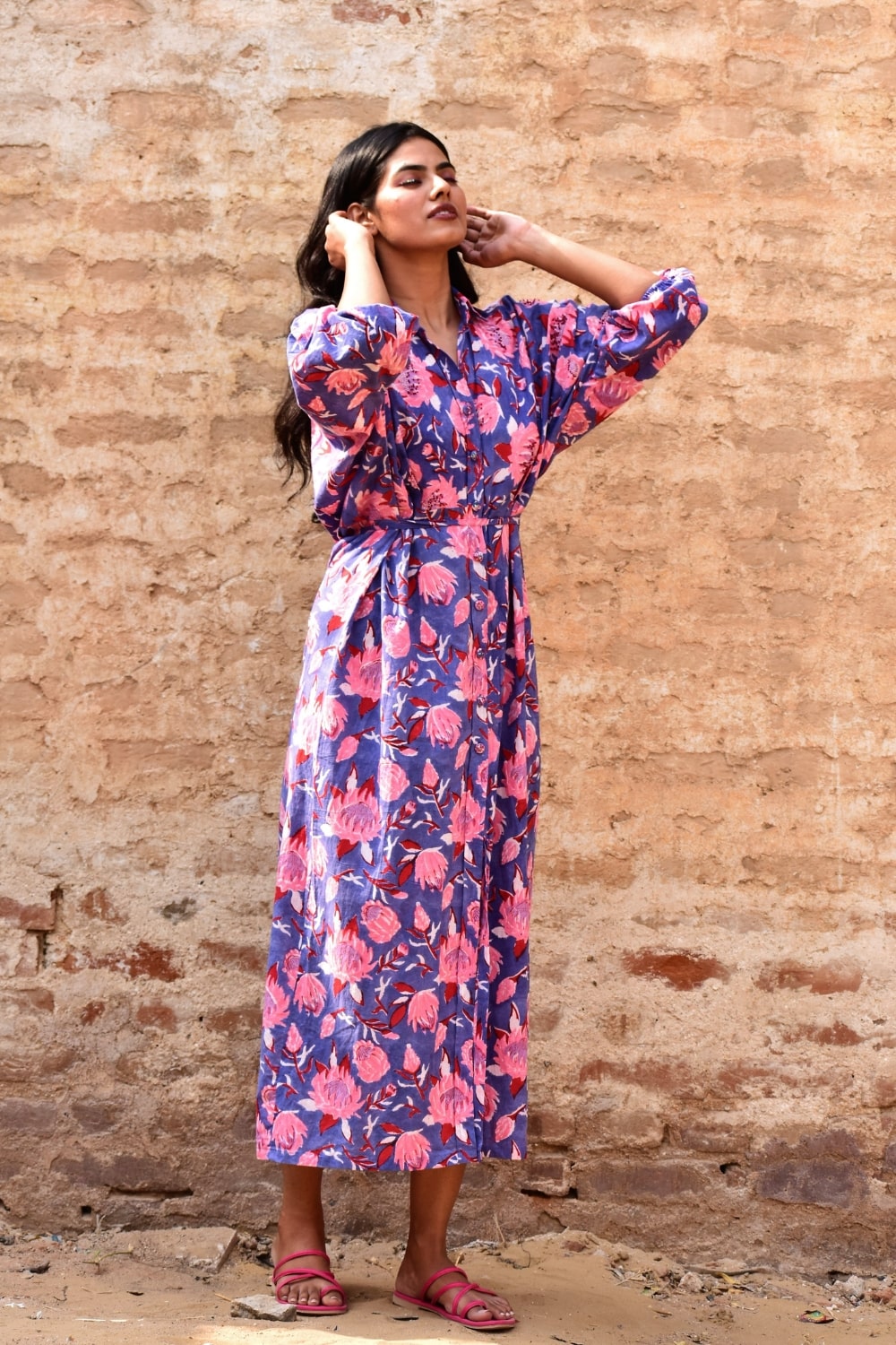 Gypsy Collared Midi Dress