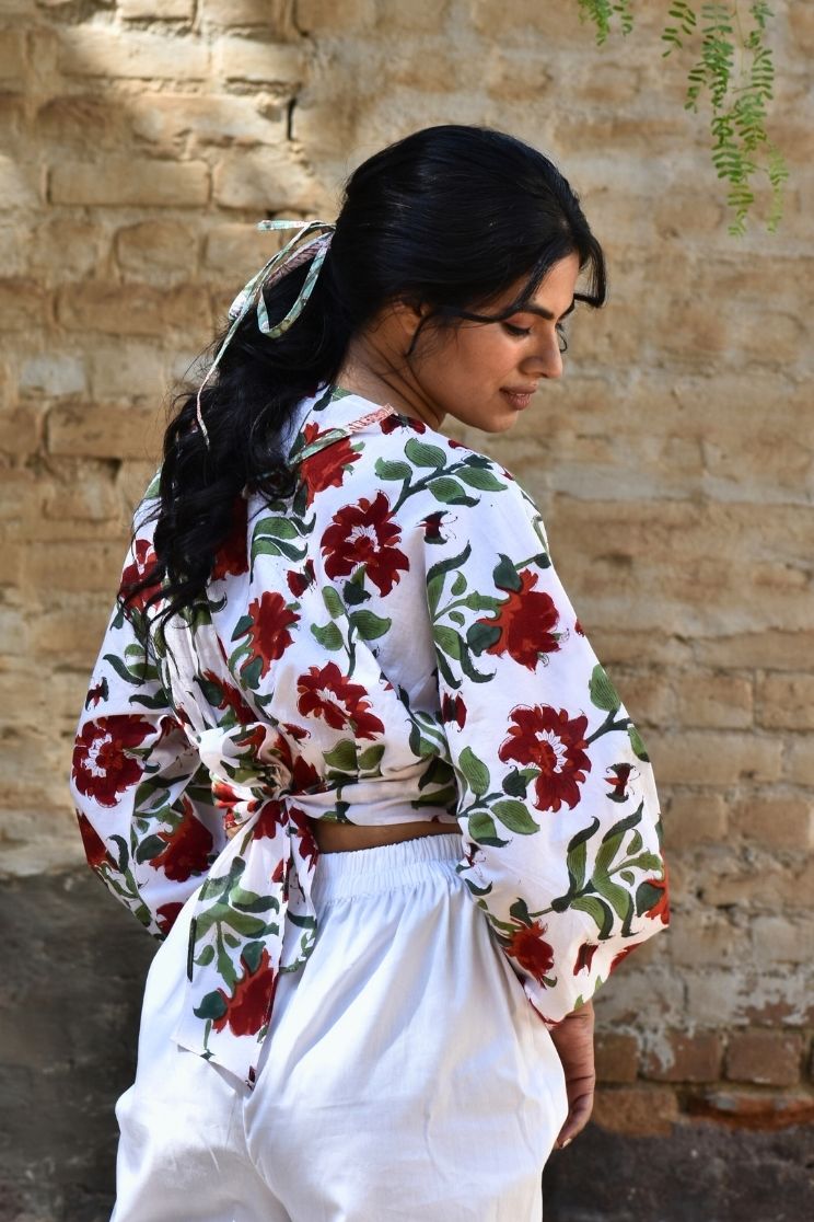 Jane Back Tie Crop Top