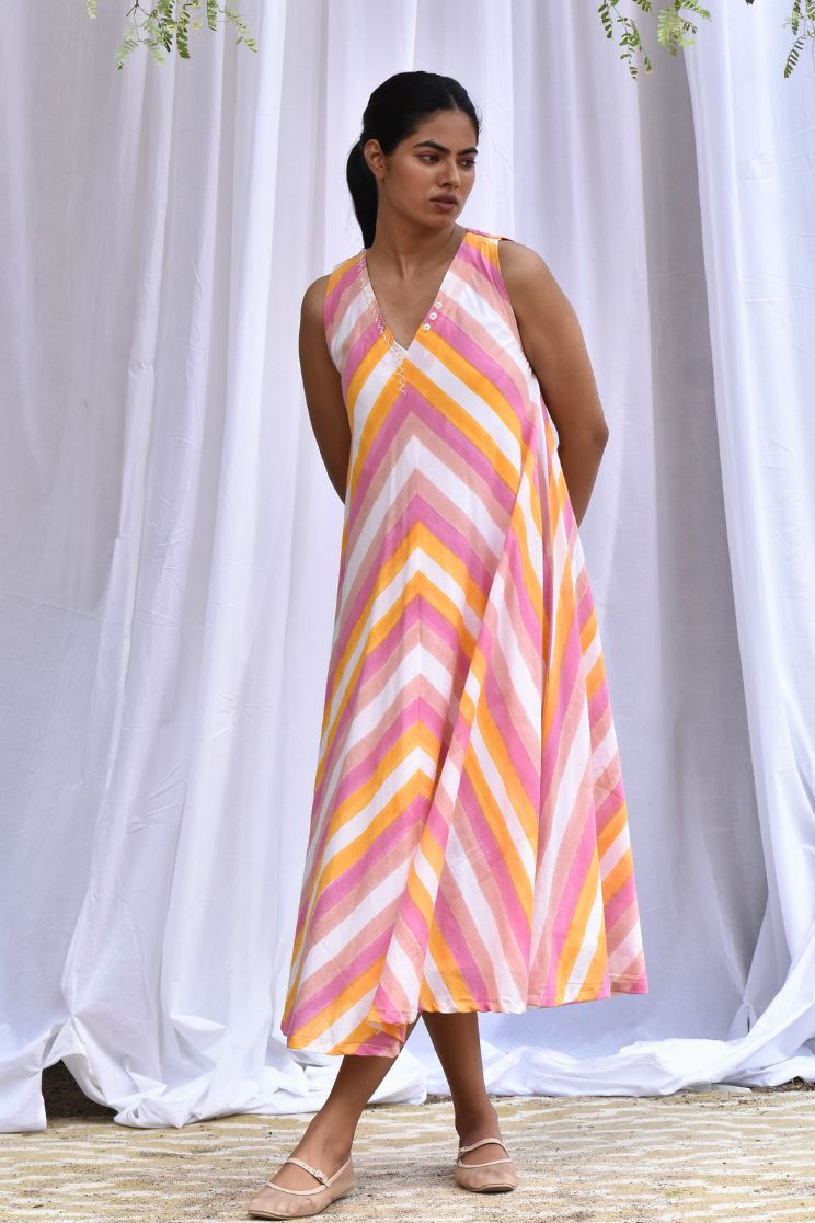 Luaer Flared Midi Dress