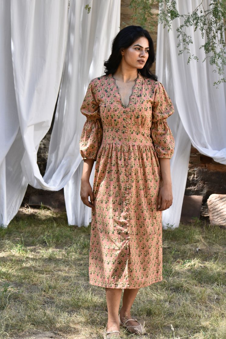 Margot Fit-Flared Midi Dress