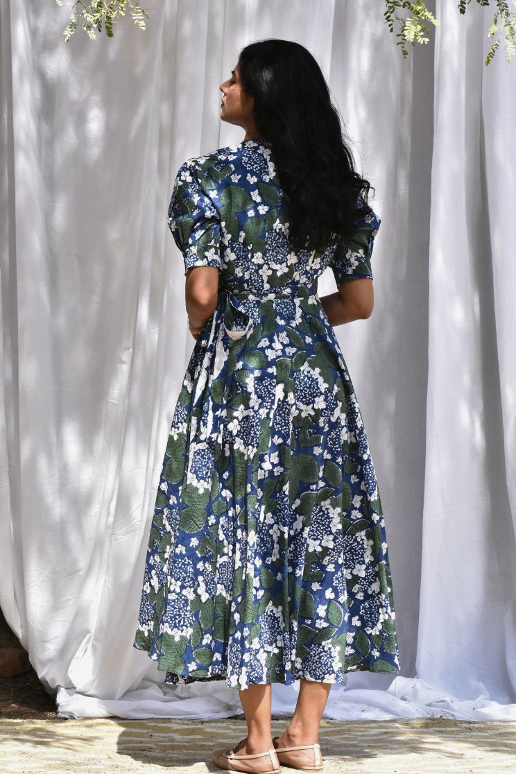 Milena Wrap Flared Dress