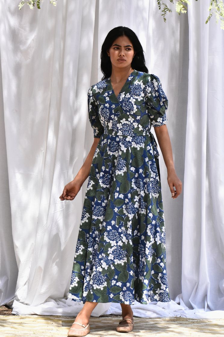 Milena Wrap Flared Dress