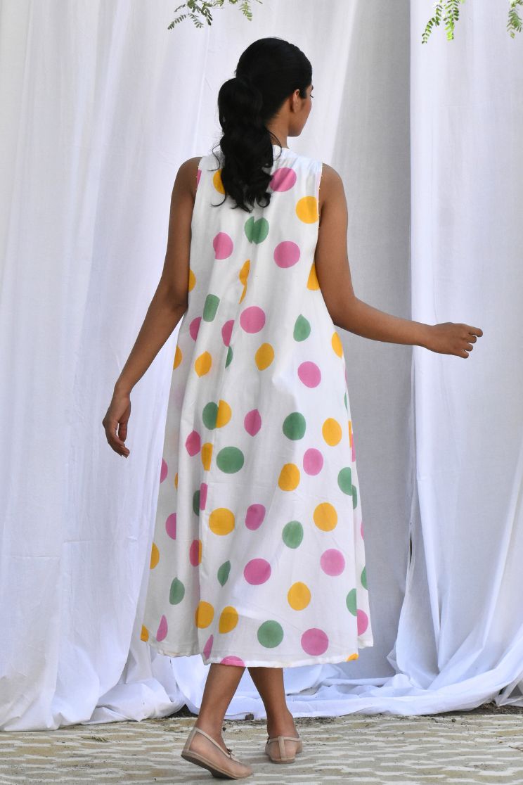 Polka Midi Dress