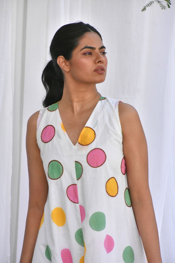 Polka Midi Dress