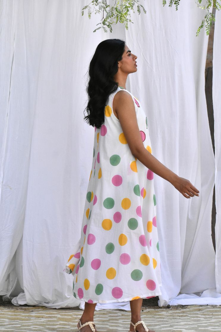 Polka Midi Dress